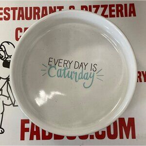 Every Day Is Caturday Ceramic Cat Bowl